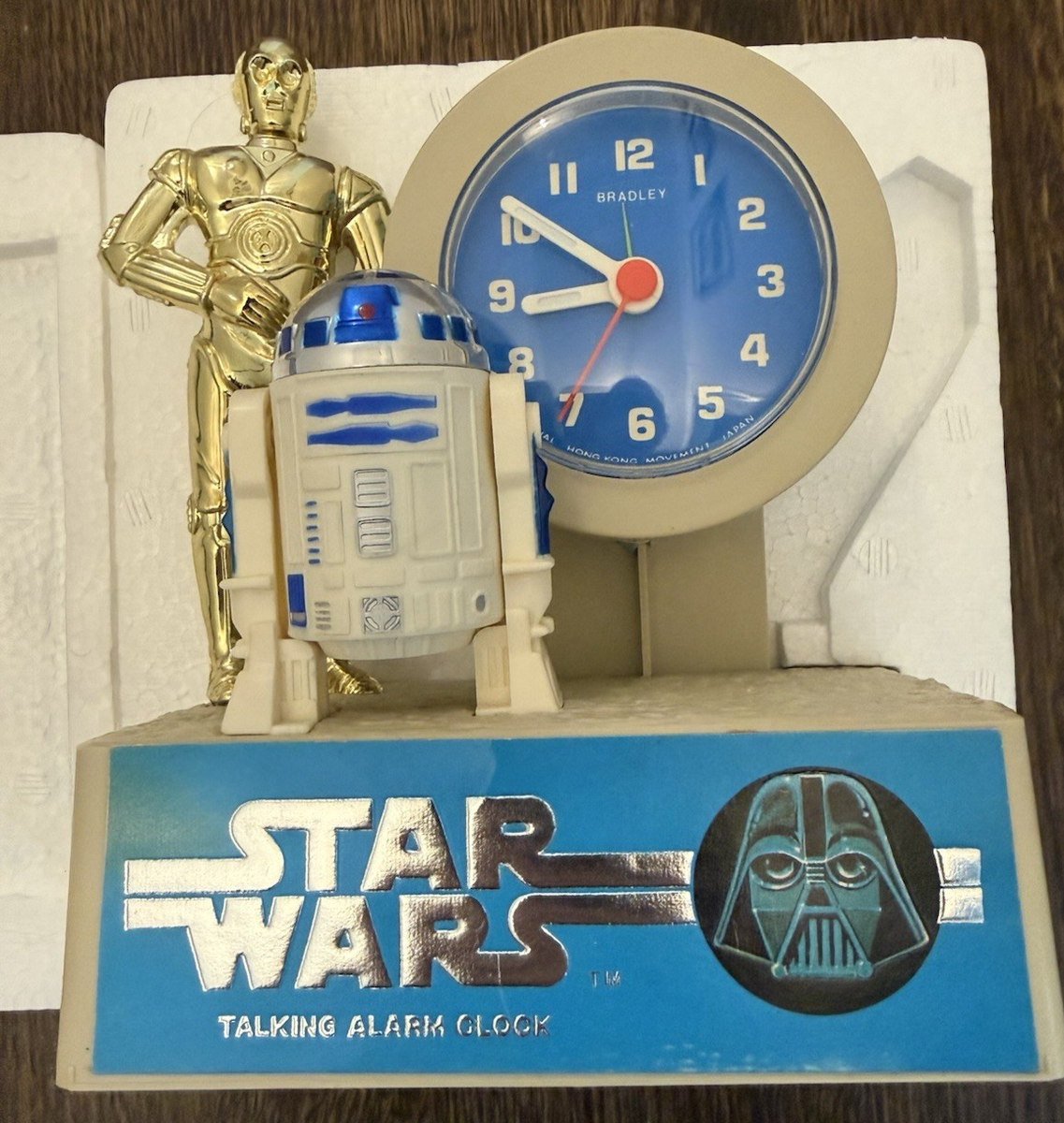 Star Wars Bradley Vintage Quartz Talking Alarm Clock 1984 C-3PO