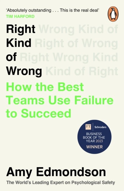 Right Kind of Wrong by Amy Edmondson (Paperback Book)