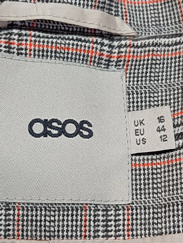 ASOS Abrigo de entretiempo Mujeres Abrigo Talla EU 44 gris claro look casual - Imagen 4 de 4