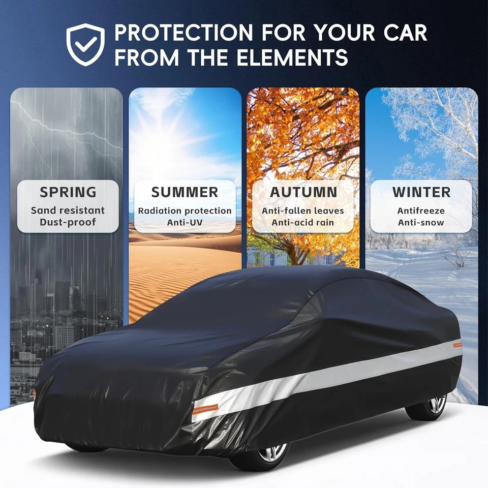 Car Cover For Subaru BRZ 2013-2025 10 Layer Waterproof w/ All Weather Protection Foto 4 de 4