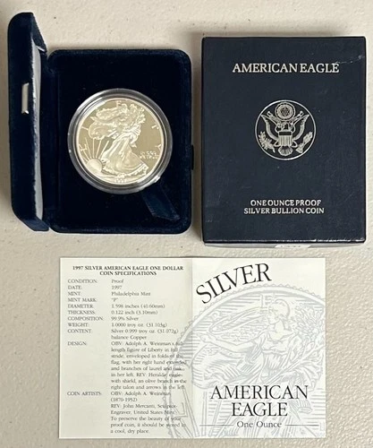 1997 American Silver Eagle — photo from another recent sale