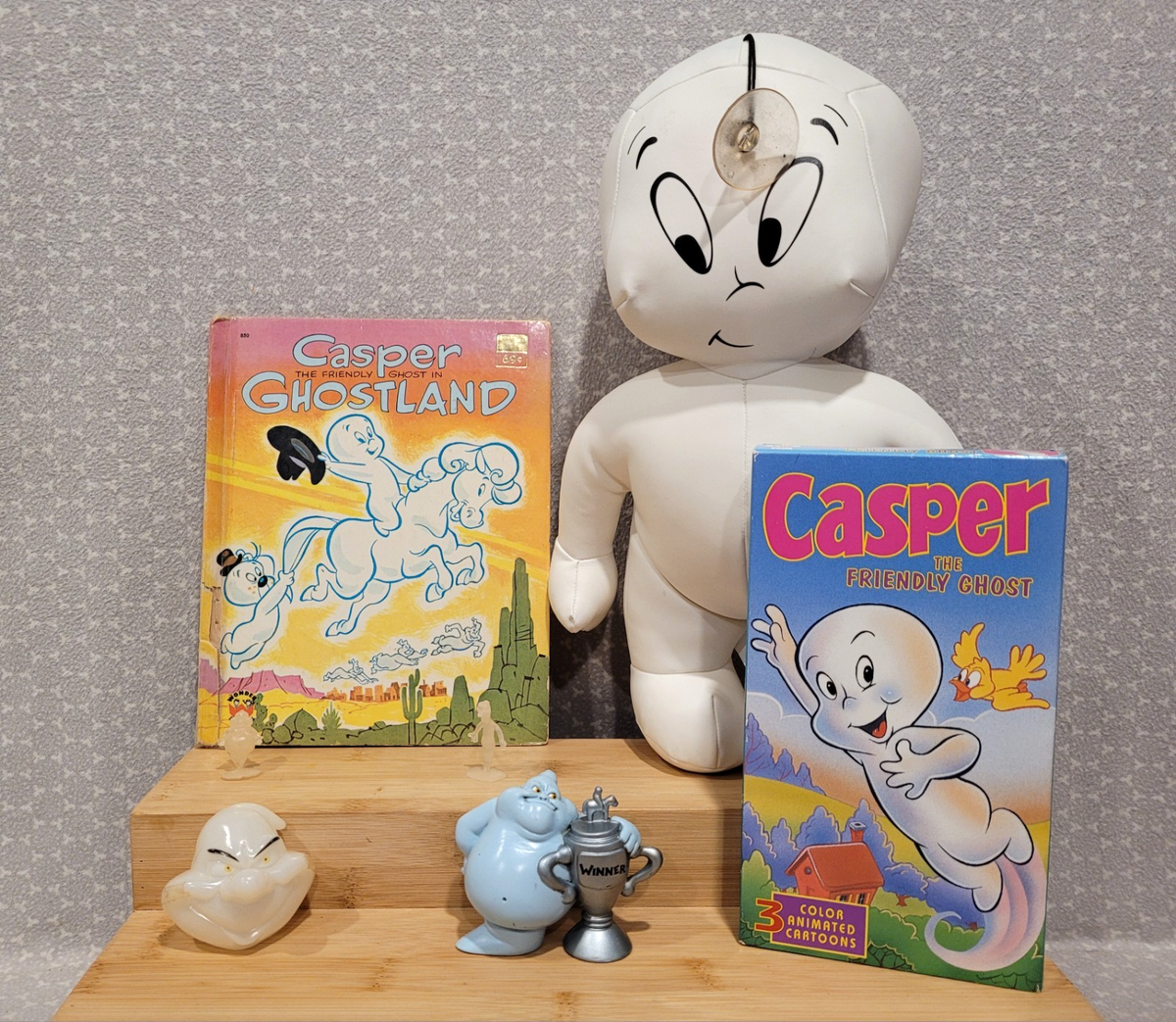 Vintage Casper the Friendly Ghost Plush Fatso Stretch Tyco Figure