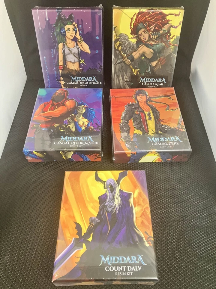 Middara: Uninentional Malum Cross-Promotion Resin Kit 10 Packs NEW SEALED PoP - Image 2 of 4