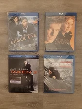 NEW Sealed 4-pack Blu-ray Bundle Thomas Crown Affair Mission Impossible Taken 2