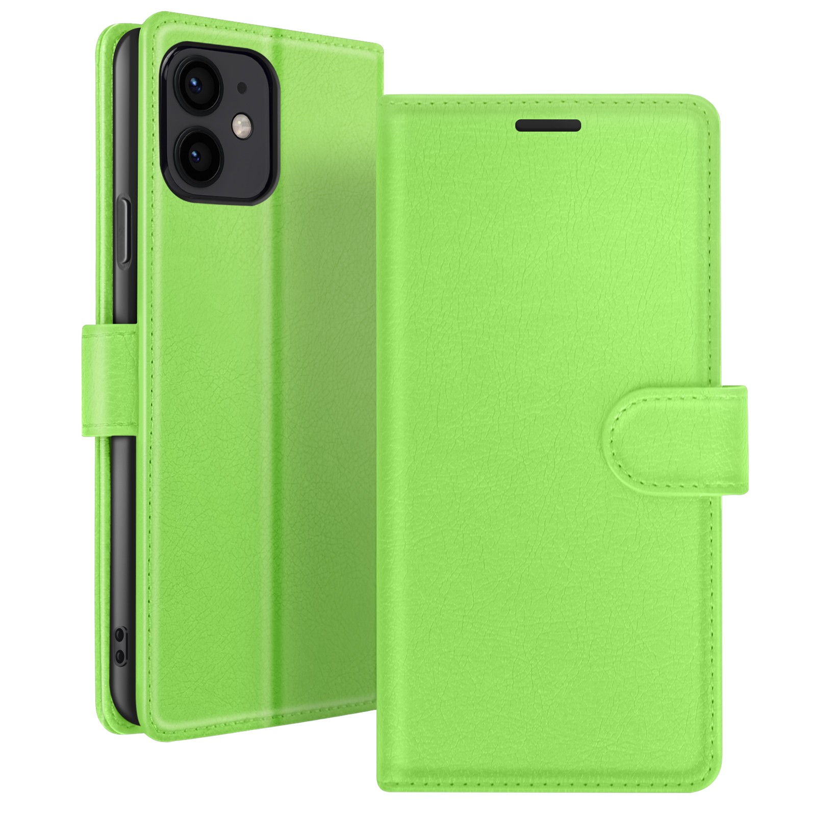 Protégez votre iPhone 12 mini des rayures avec cet étui portefeuille vert aimanté