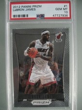 2012 Panini Prizm #1 Lebron James Psa 10 Gem Mint 1st Prizm