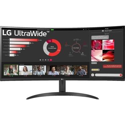 LG UltraGear 34WR50QK-B 34 Zoll QHD Monitor Schwarz LCD