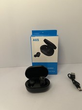 A6S True Wireless Earbuds Bluetooth 5.3 Stereo Headphones. In black.