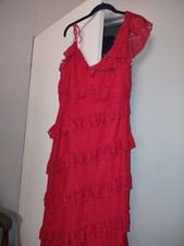 Kristen lace gown in cherry red by tularosa  size XL