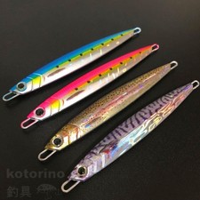 Metal jig 4 color set 120g long slim real offshore jigging blue fish, cutlass