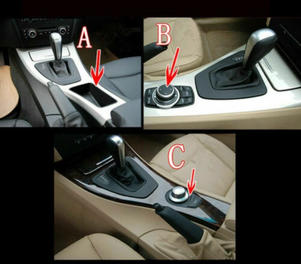 Calcomanía interior de fibra de carbono para BMW 320i 325i 328i E90 E92 E93 5D Foto 3 de 4