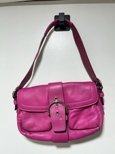 Vintage COACH Y2K Soho Hot Pink Shoulder Bag M04S 1446 Very Good Condition