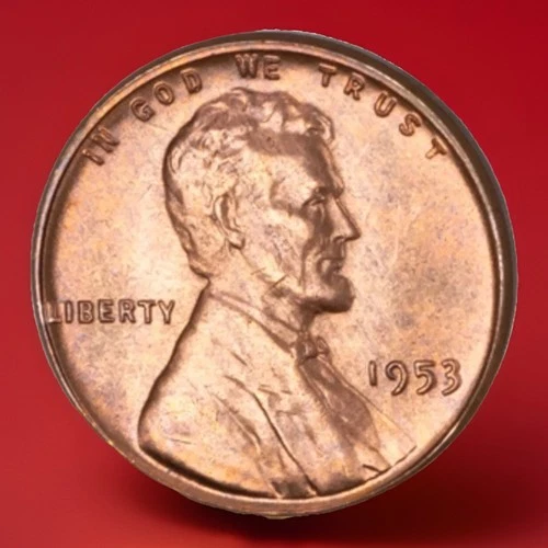 1953-P BU RD US Lincoln Wheat Cent Penny FAST SHIPPING