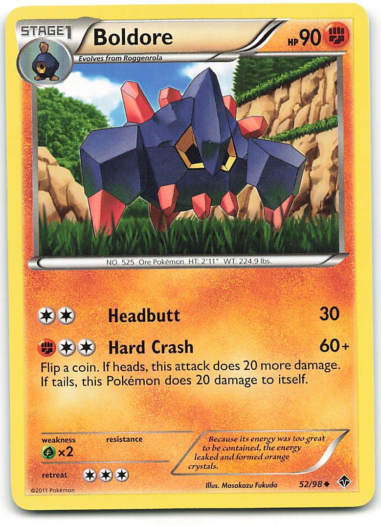 Boldore 52/98 Uncommon Emerging Powers Pokemon