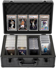 Aluminum Card Storage Case for 150+ Graded Sports Cards - Fits PSA, CSG, BGS