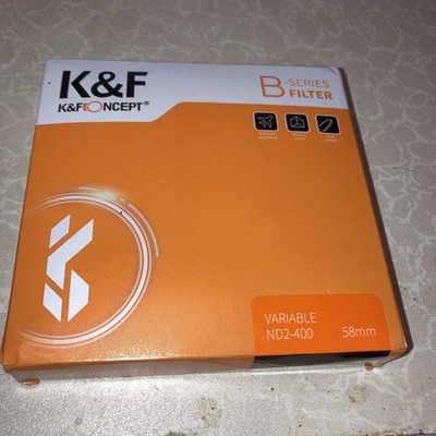 K&F Koncept B Series Filter Variable ND2-400 58 MM Brand New in Box
