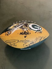 Geeen Bay Packers Autographed Football - 9 Players Incl Donald Driver