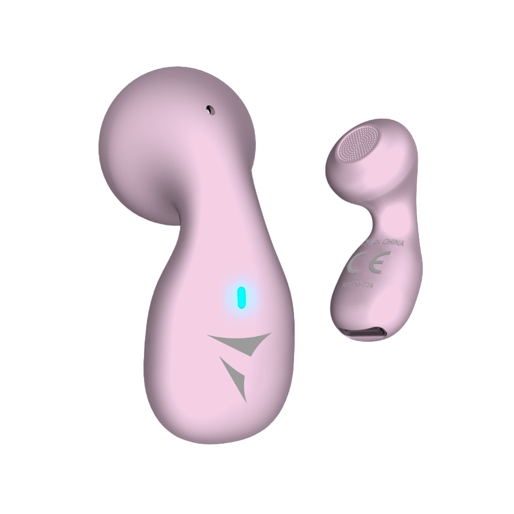 Auricolare Bluetooth Singolo Techmade TM-724 Pink Rosa per Android iOS