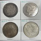 1887-O 1900-O 1904-O 1921-D Morgan Dollar Lot of 4