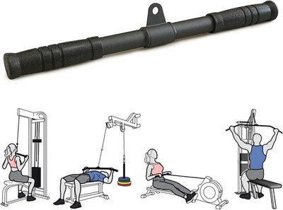 Straight Bar, Pull down Bar 360 Rotating, Lat Pulldown Attachments Cable Attachm
