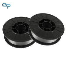 2Pcs E71T-GS .035" 0.9mm Gasless Flux Core Mild Steel MIG Welding Wire 20Lbs New