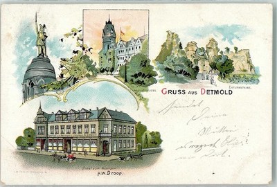 13627546 - 4930 Detmold Hermanns-Denkmal Hotel zum Hermann Residenzschloss