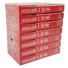 NEW 7- Pack Maxell Normal Bias UR 90 Minutes Each Cassette Tapes