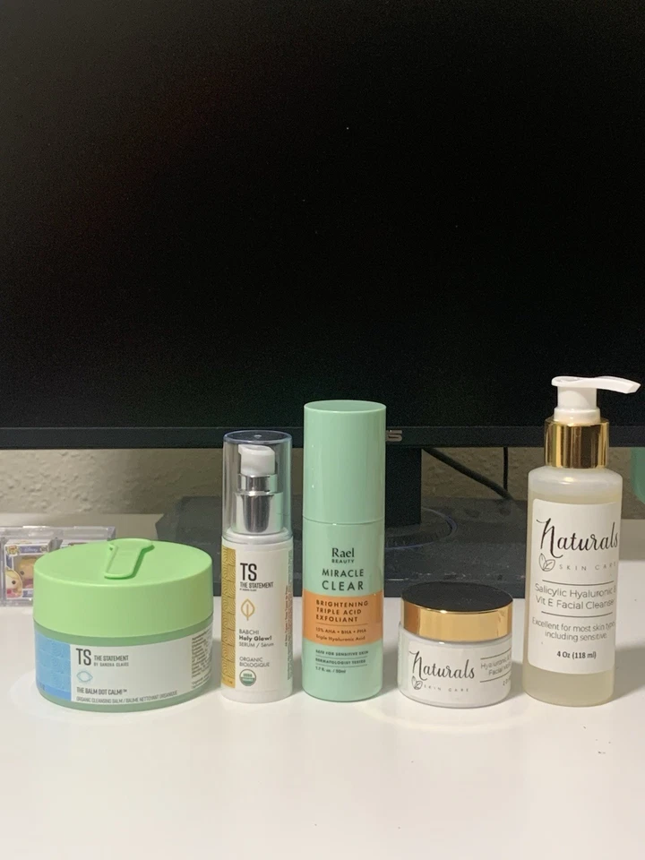 Lote de 5 artículos para el cuidado de la piel, tamaño completo Foto 2 de 2