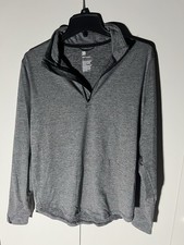 All In Motion Charcoal Gray Quarter Zip Size Medium