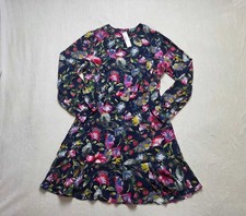 New 10 J.Crew long-sleeve flouncy hem dress in painted floral