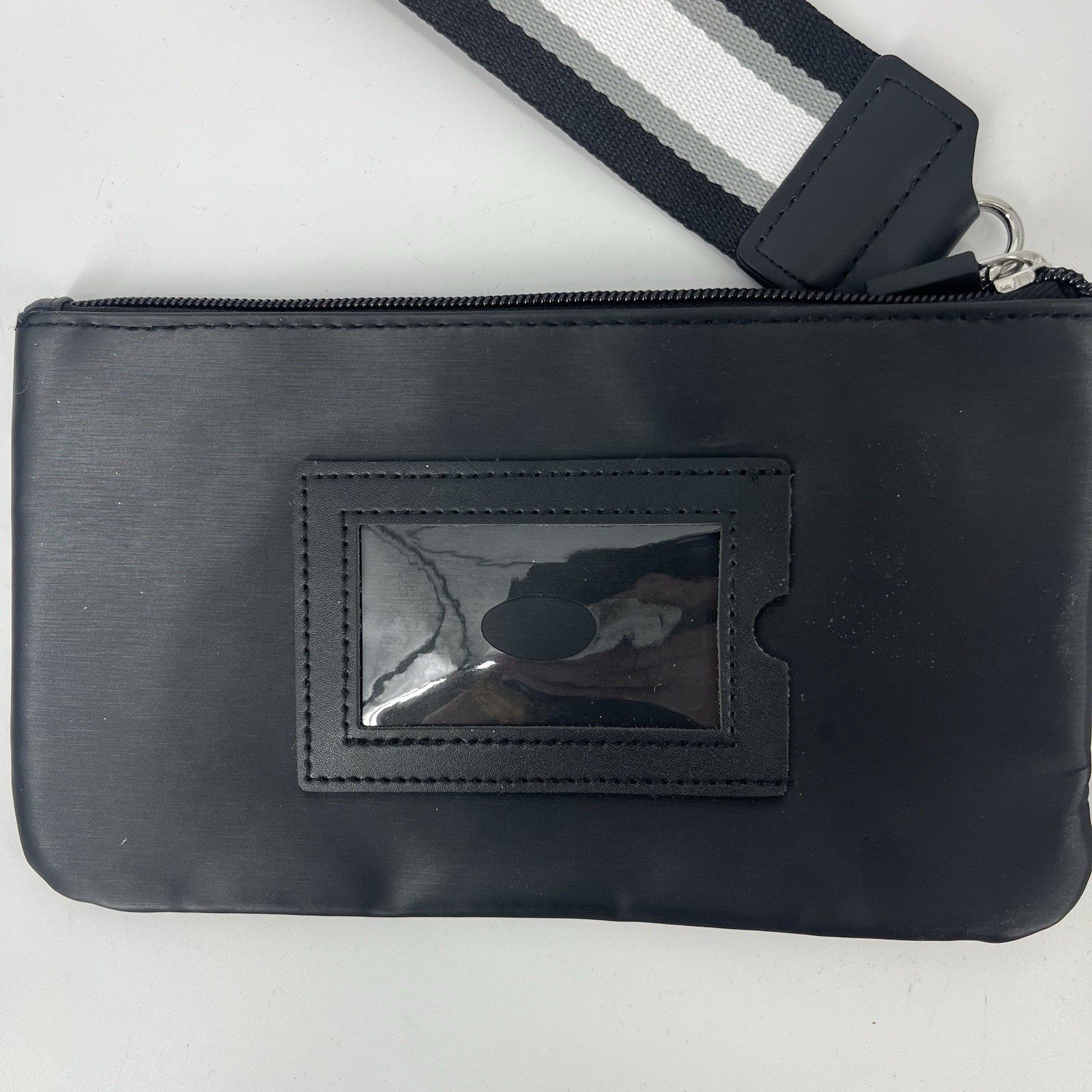 IHKWIP XL Everyday Essentials RFID Wristlet Pouch Black Zip Pocket Strap Clutch thumbnail 9