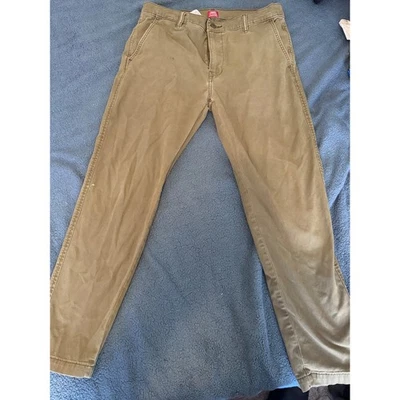 Levis XX Chino Standard Taper Pants Mens 33x32 Brown Olive Khaki 85226-0036 - Image 1 of 4