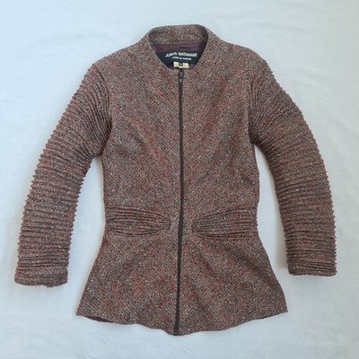 Junya Watanabe Comme Des Garcons Damen Wolljacke Größe M Full Zip Mantel