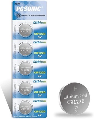 CR1220 3V Lithium Coin Cell Batteries Long Lasting Button Cell Pack