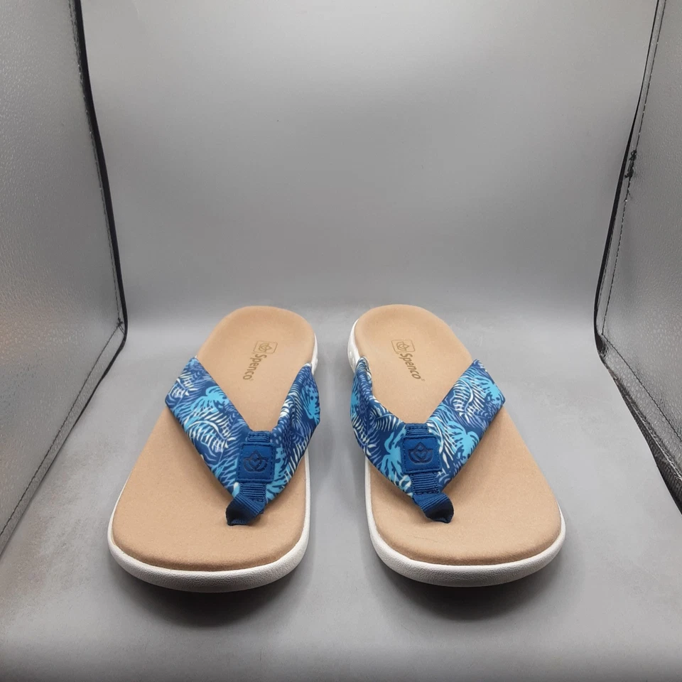 Chanclas de verano para mujer Spenco Victoria 12B azul tropical A269 Foto 2 de 4