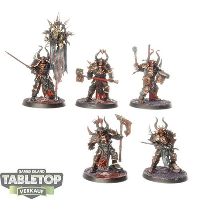 Slaves to Darkness - 5 Chaos Chosen - teilweise bemalt