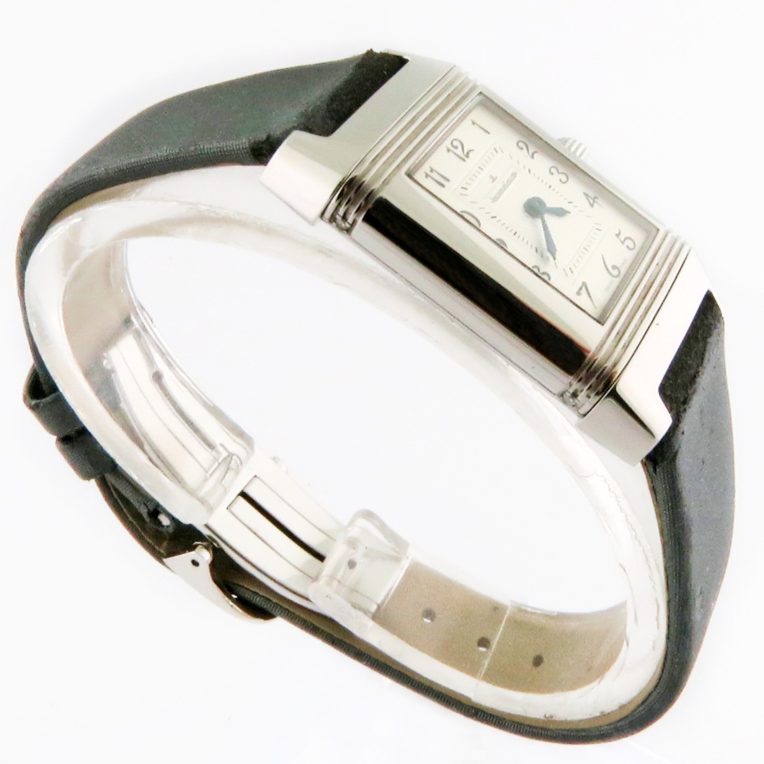 Jaeger LeCoultre Reverso Duetto Diamond SS Lady Watch 266.8.44 Q2668450 21x33mm image 5