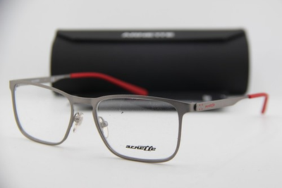 #ad #ad NEW ARNETTE WOOT S 6116 700 GREY GUNMETAL RED AUTHENTIC EYEGLASSES 53 17 $51.00