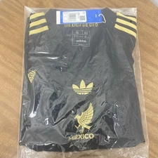 Authentic Adidas Mexico Gold Cup Black/gold 2025 Soccer Jersey Size XL JF2639