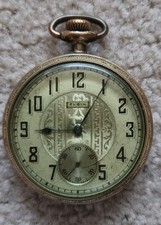 1923 Elgin 291 7J 16s Pocket Watch Scepter Gold Filled Case Parts Repair