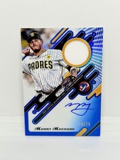 MANNY MACHADO 2025 Topps Pristine Pieces Auto Relic Blue Refractor /75 Padres