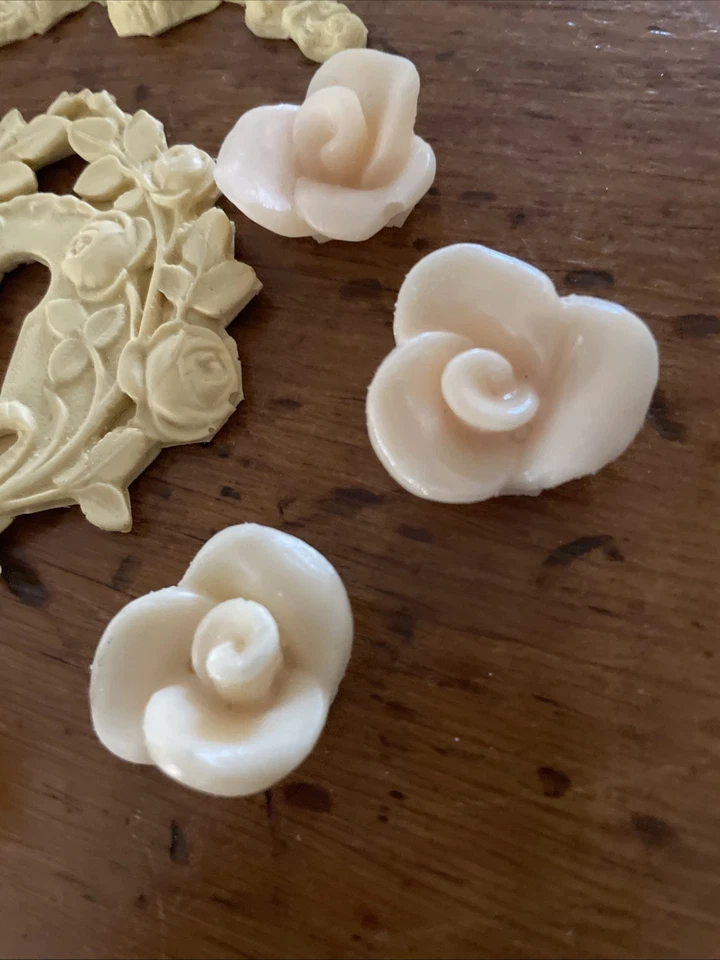 Lote Muebles Apliques de Resina Proyectos Artesanales Rosas Florales Francés Chic y Shabby Foto 3 de 4