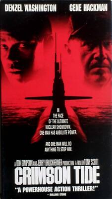 Crimson Tide [VHS 1996] 1995 Denzel Washington, Gene Hackman, Viggo Mortensen