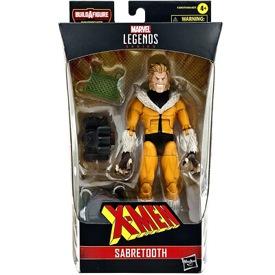 SABRETOOTH FIGURE X-MEN MARVEL LEGENDS SERIES BONEBREAKER BUILD A HASBRO NEU OVP