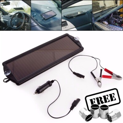 12V 1,5W Auto Solarpanel Power Trickle Batterie Ladegerät & Maintainer SPP01+CP