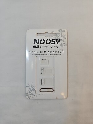NEW Noosy SIM Card Adapter Nano Micro Standard Converter Kit w SIM Tray Ejector