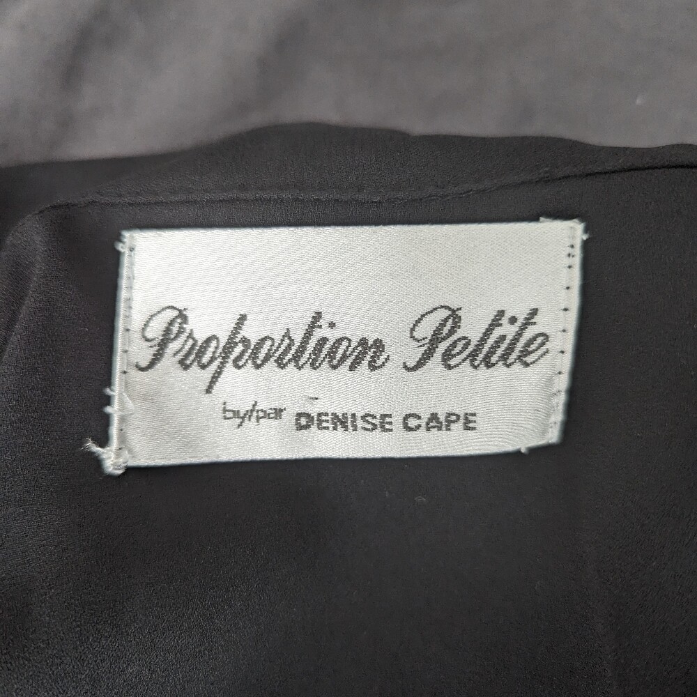 Denise Cape Proportion Petite button-up sheer emb… - image 2