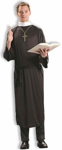 Priest Robe Catholic Church Religious Father Fancy Dress Halloween