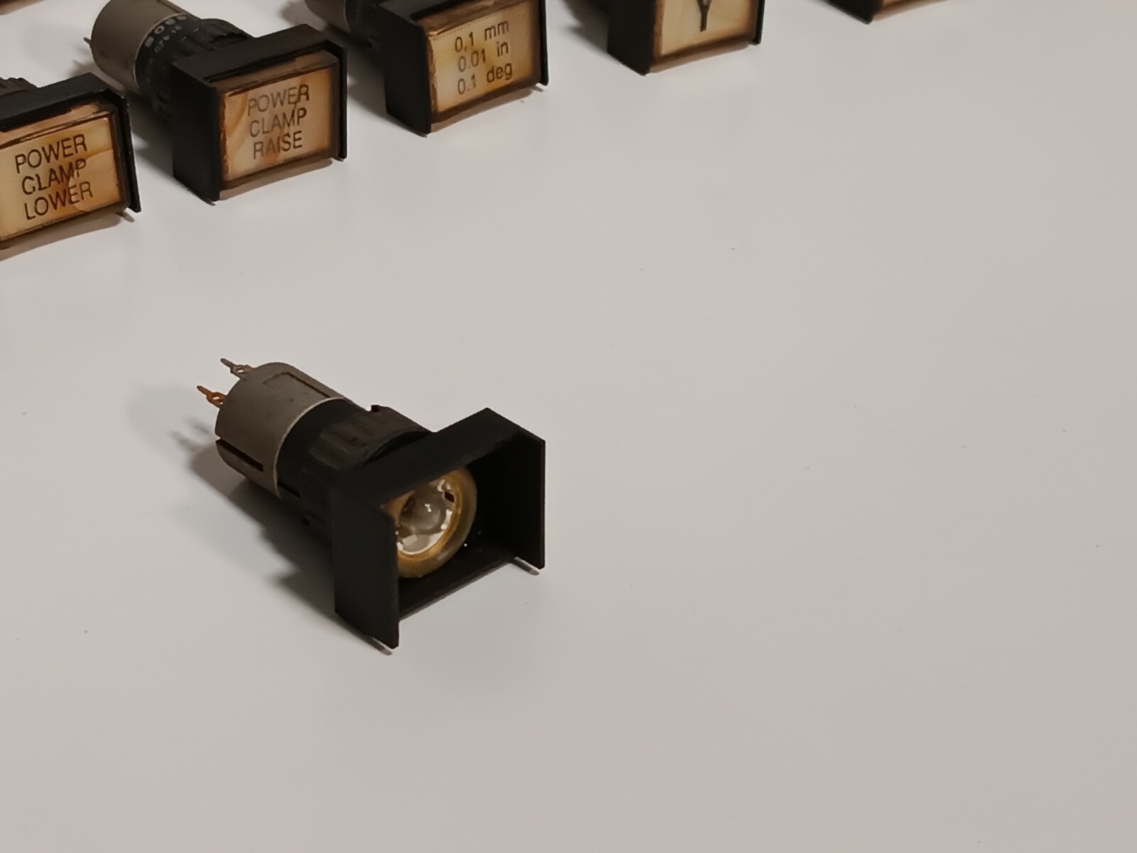 Lot of 23 EAO and Rafi Illuminated Push Button Switches 12V & 60V, as shown