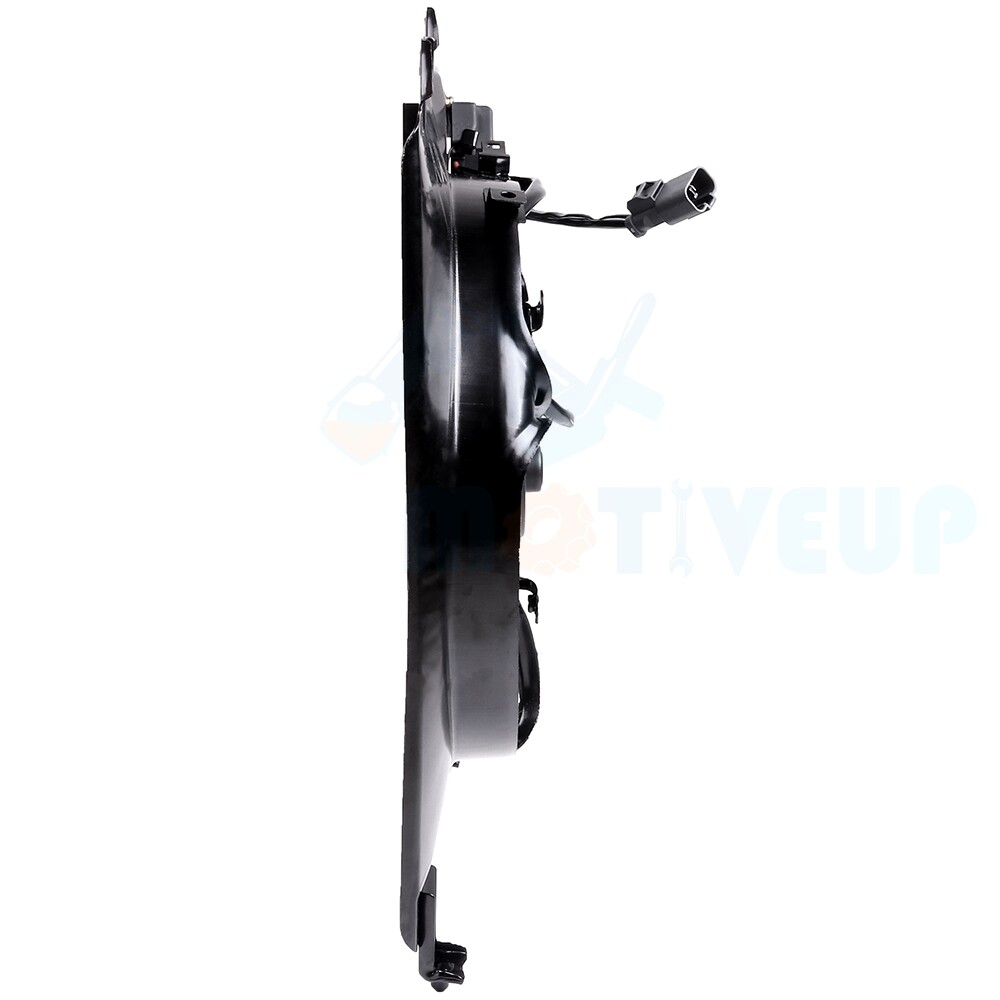 A/C Condenser Cooling Fan Radiator for 2006-2011 Honda Civic 1.8L 2.0L Black 12V